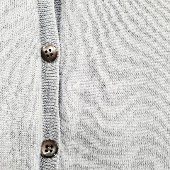 Banana Republic Blue Gray 100% Merino Wool Button Up Cardigan Sweater Women's M - Picture 3 of 7